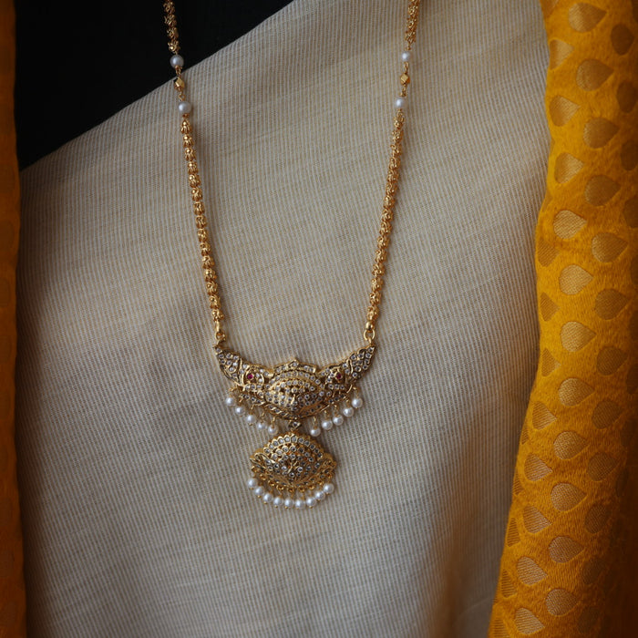 Heritage gold plated padakam necklace HPW1459
