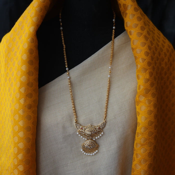 Heritage gold plated padakam necklace HPW1459