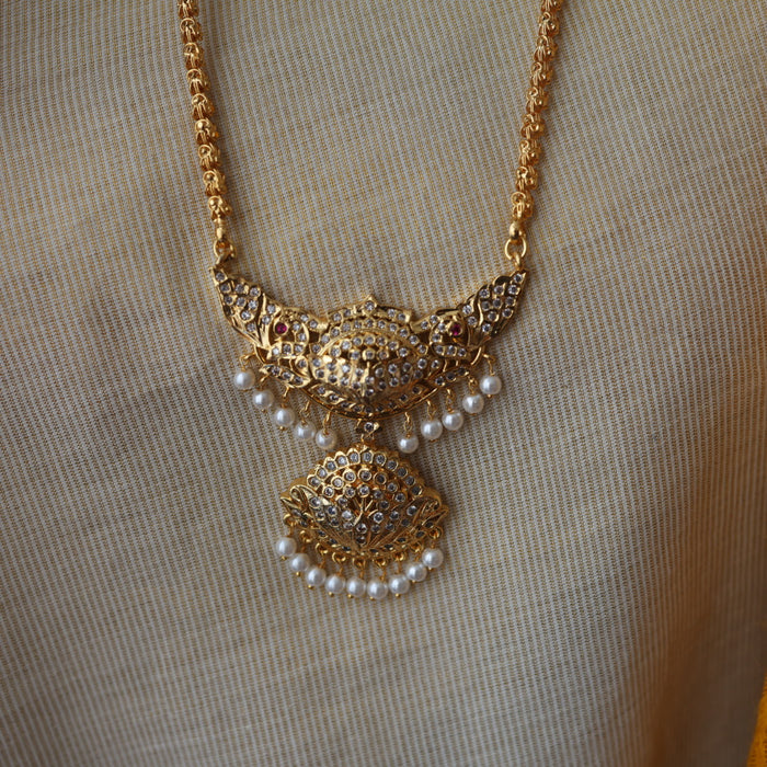 Heritage gold plated padakam necklace HPW1459