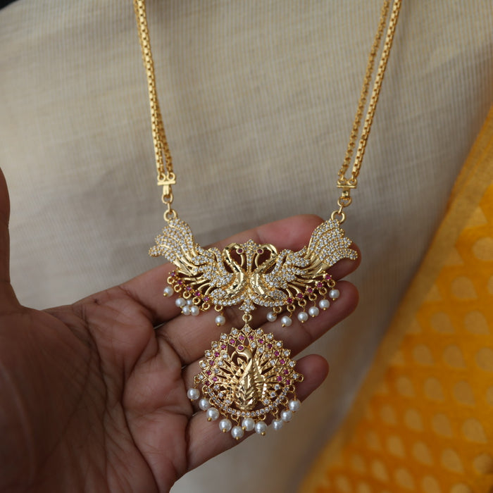 Heritage gold plated padakam necklace HPW1122