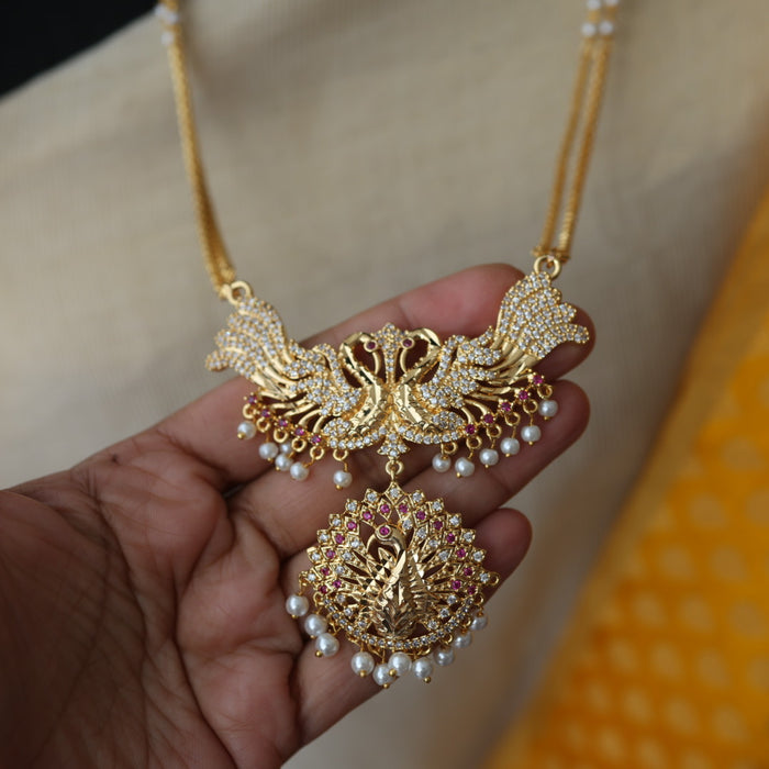 Heritage gold plated padakam necklace HPW1122