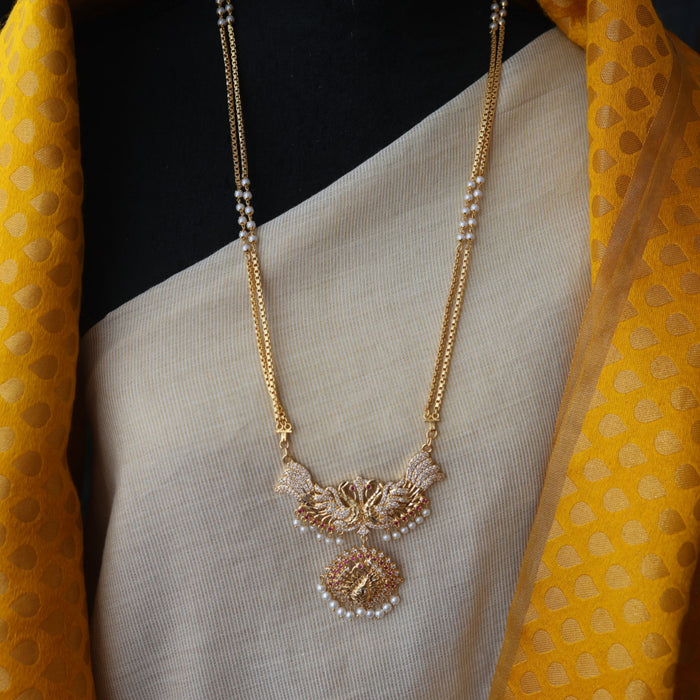 Heritage gold plated padakam necklace HPW1122