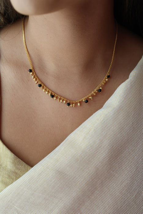 Heritage gold plated short necklace H6889