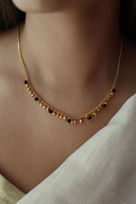 Heritage gold plated short necklace H6889