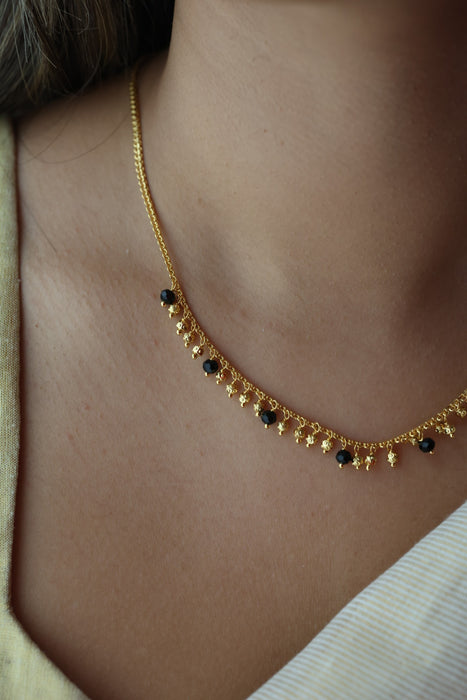 Heritage gold plated short necklace H6889