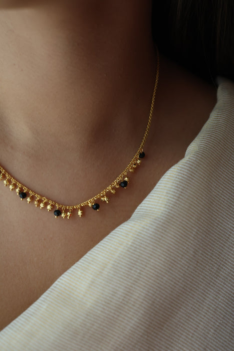 Heritage gold plated short necklace H6889