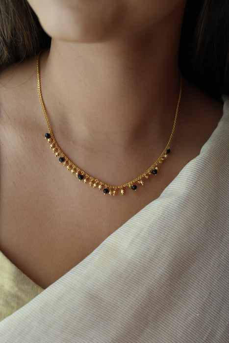 Heritage gold plated short necklace H6889