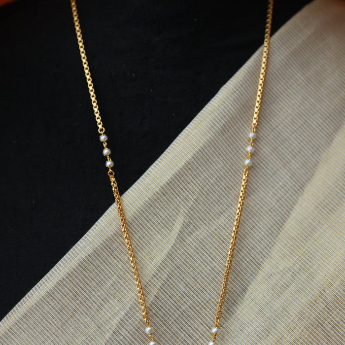 Heritage gold plated padakam long chain HP7624