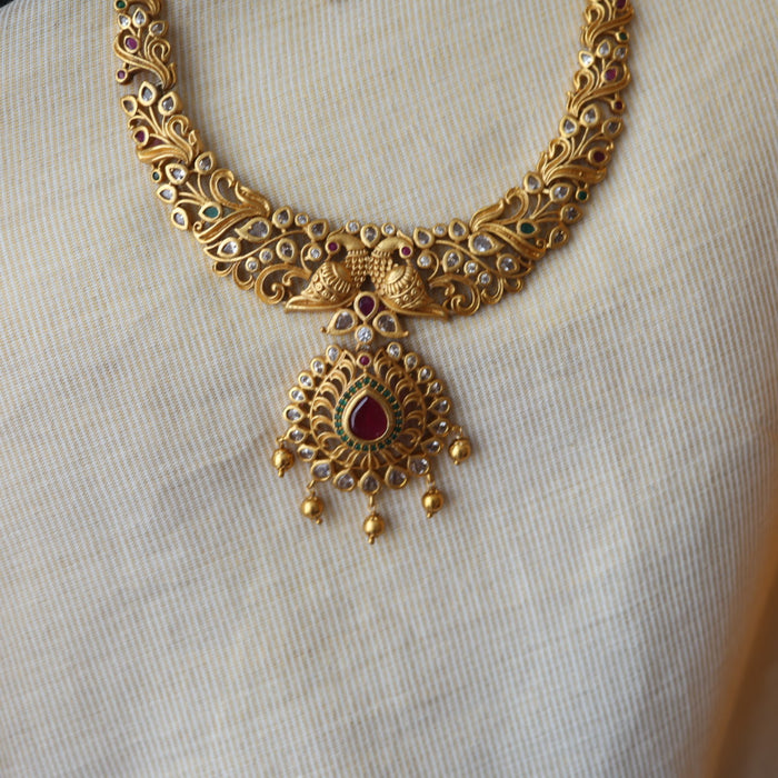Antique long necklace with earrings LL03212
