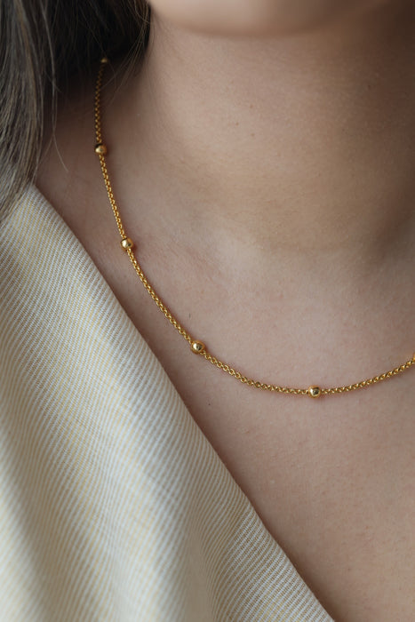 Heritage gold plated simple short chain HC7534