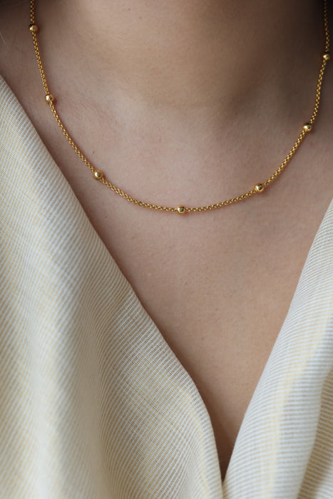 Heritage gold plated simple short chain HC7534