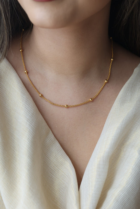Heritage gold plated simple short chain HC7534