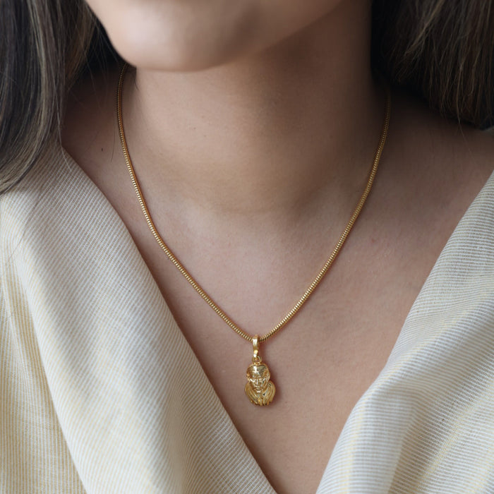 Heritage gold plated SAI BABA pendant short chain HC644