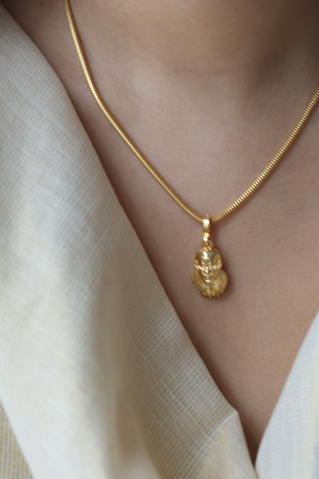 Heritage gold plated SAI BABA pendant short chain HC644