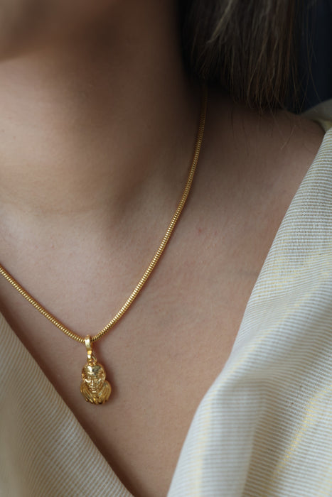 Heritage gold plated SAI BABA pendant short chain HC644
