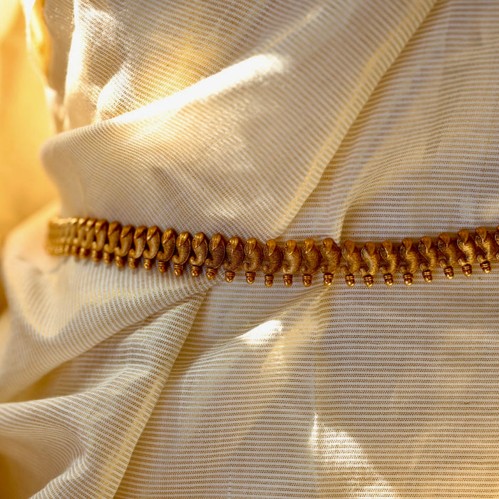 Antique plain gold design waistchain AW106632
