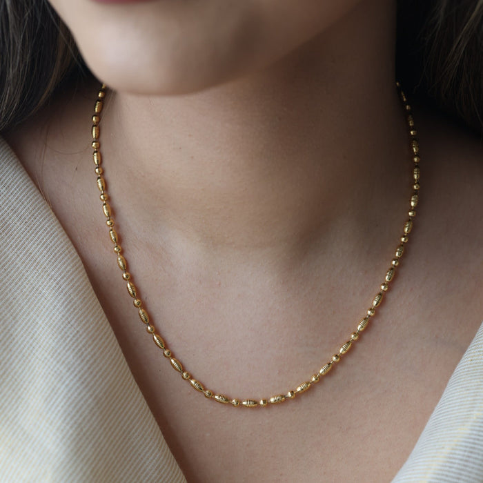 Heritage gold plated simple short chain HC19273