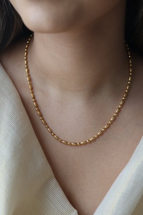 Heritage gold plated simple short chain HC19273