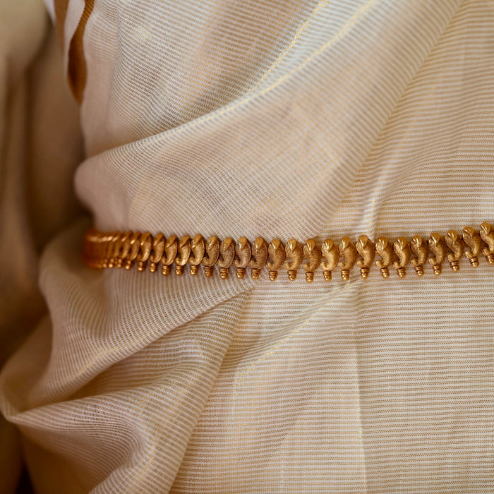 Antique plain gold design waistchain AW106632