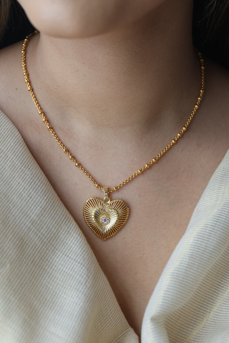 Heritage gold plated simple pendant short chain HC8913