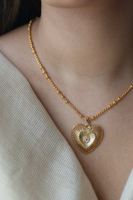Heritage gold plated simple pendant short chain HC8913