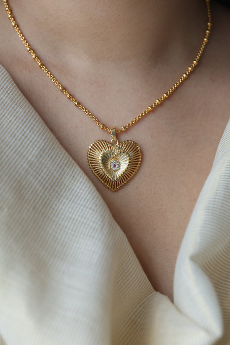 Heritage gold plated simple pendant short chain HC8913