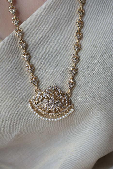Heritage gold plated padakam long necklace HP78