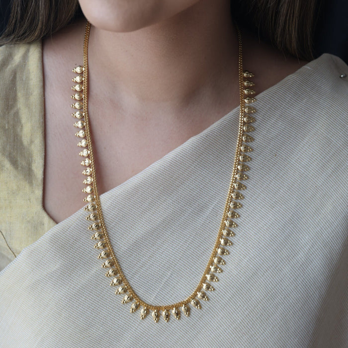 Heritage gold plated long necklace HL7562