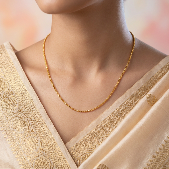 Heritage gold plated short chain HC3112