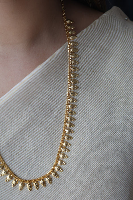 Heritage gold plated long necklace HL7562