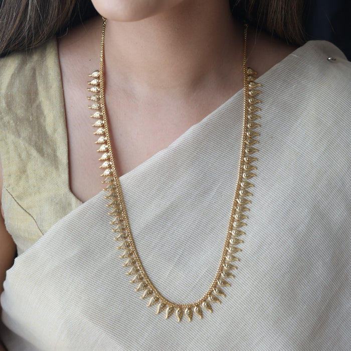 Heritage gold plated long necklace HL384