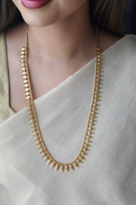 Heritage gold plated long necklace HL384