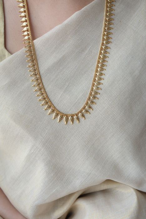 Heritage gold plated long necklace HL384