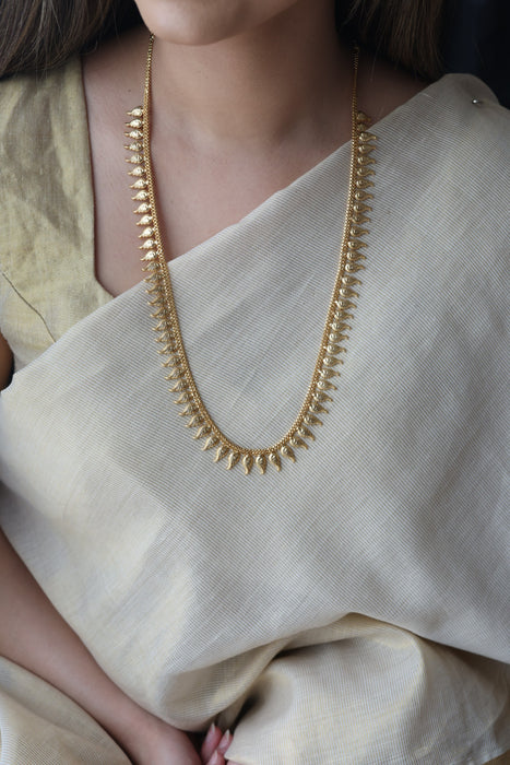 Heritage gold plated long necklace HL243