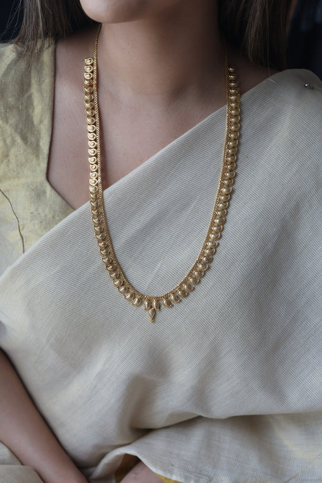 Heritage gold plated long necklace HL2442