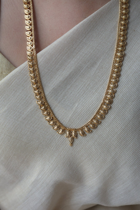 Heritage gold plated long necklace HL2442