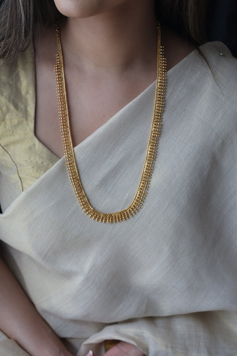 Heritage gold plated long necklace HL243