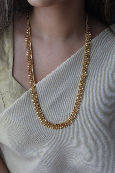 Heritage gold plated long necklace HL243