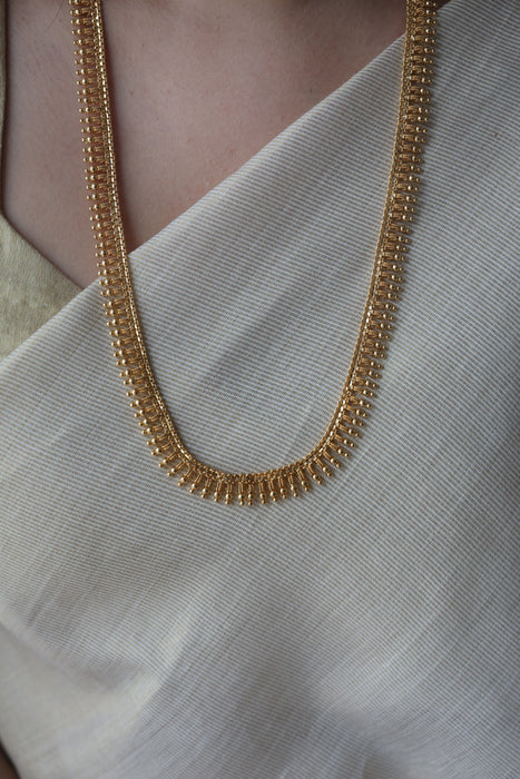 Heritage gold plated long necklace HL243