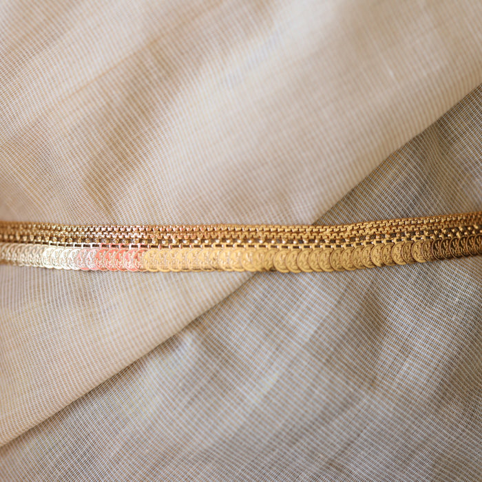 Heritage gold plated coin design waistchain HW3455