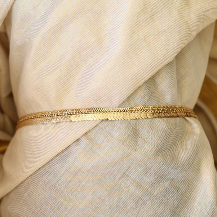 Heritage gold plated coin design waistchain HW3455