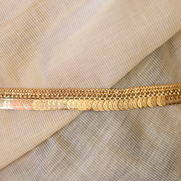 Heritage gold plated coin design waistchain HW3455
