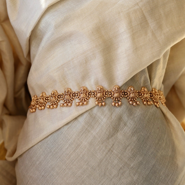 Antique gold and temple design waistchain AW4122