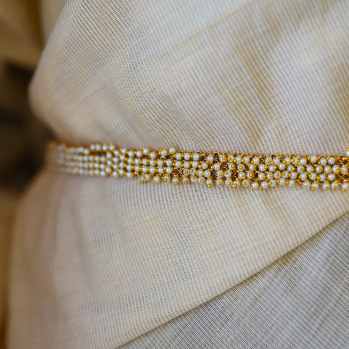 Antique gold and pearl waistchain AW1900