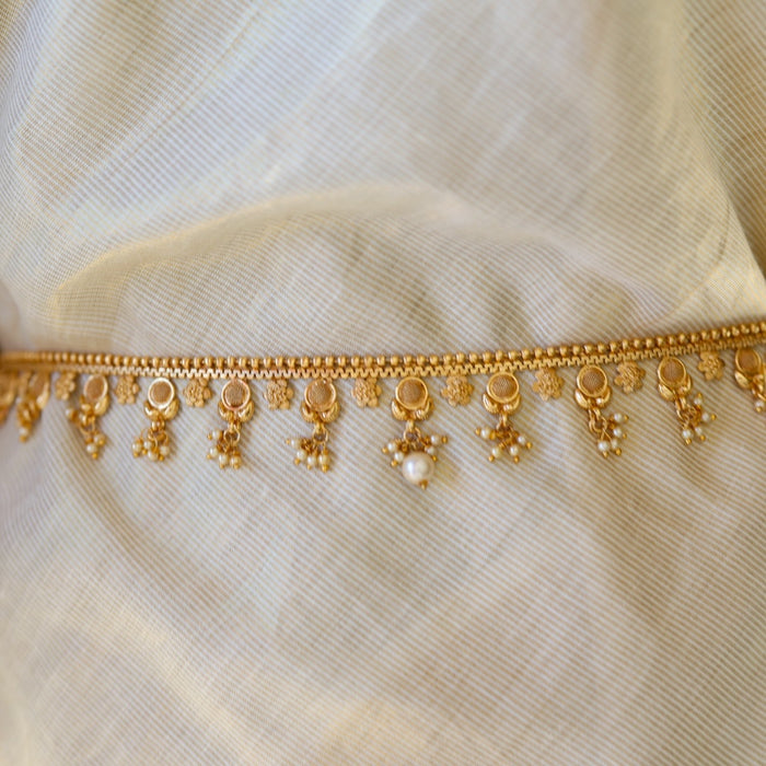 Heritage gold plated pearl waistchain HW34551