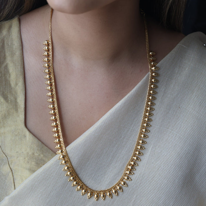 Heritage gold plated long necklace HL5011
