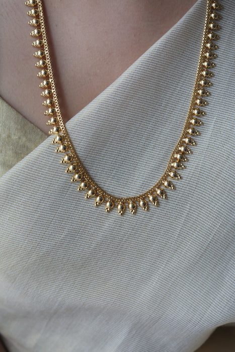 Heritage gold plated long necklace HL5011