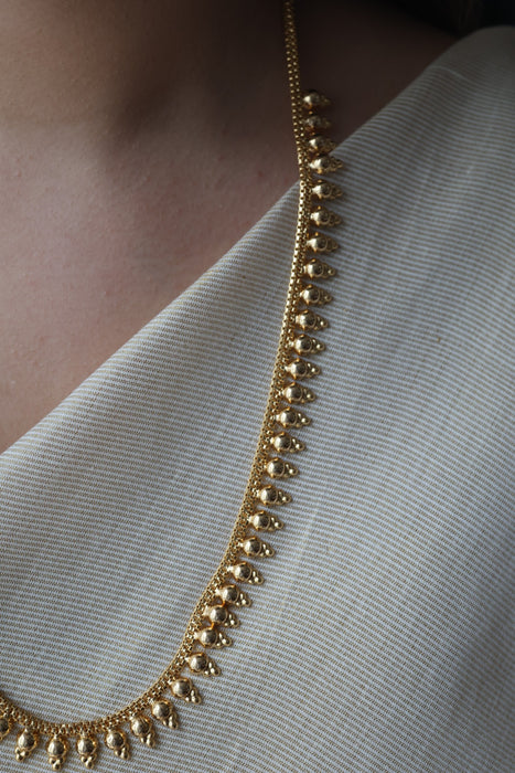 Heritage gold plated long necklace HL5011