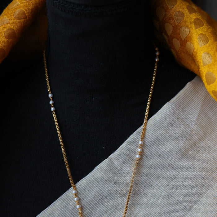 Heritage gold plated pendant long necklace HP4434