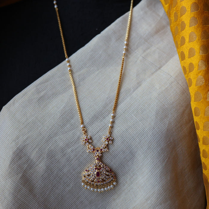 Heritage gold plated gold padakam necklace HP2011